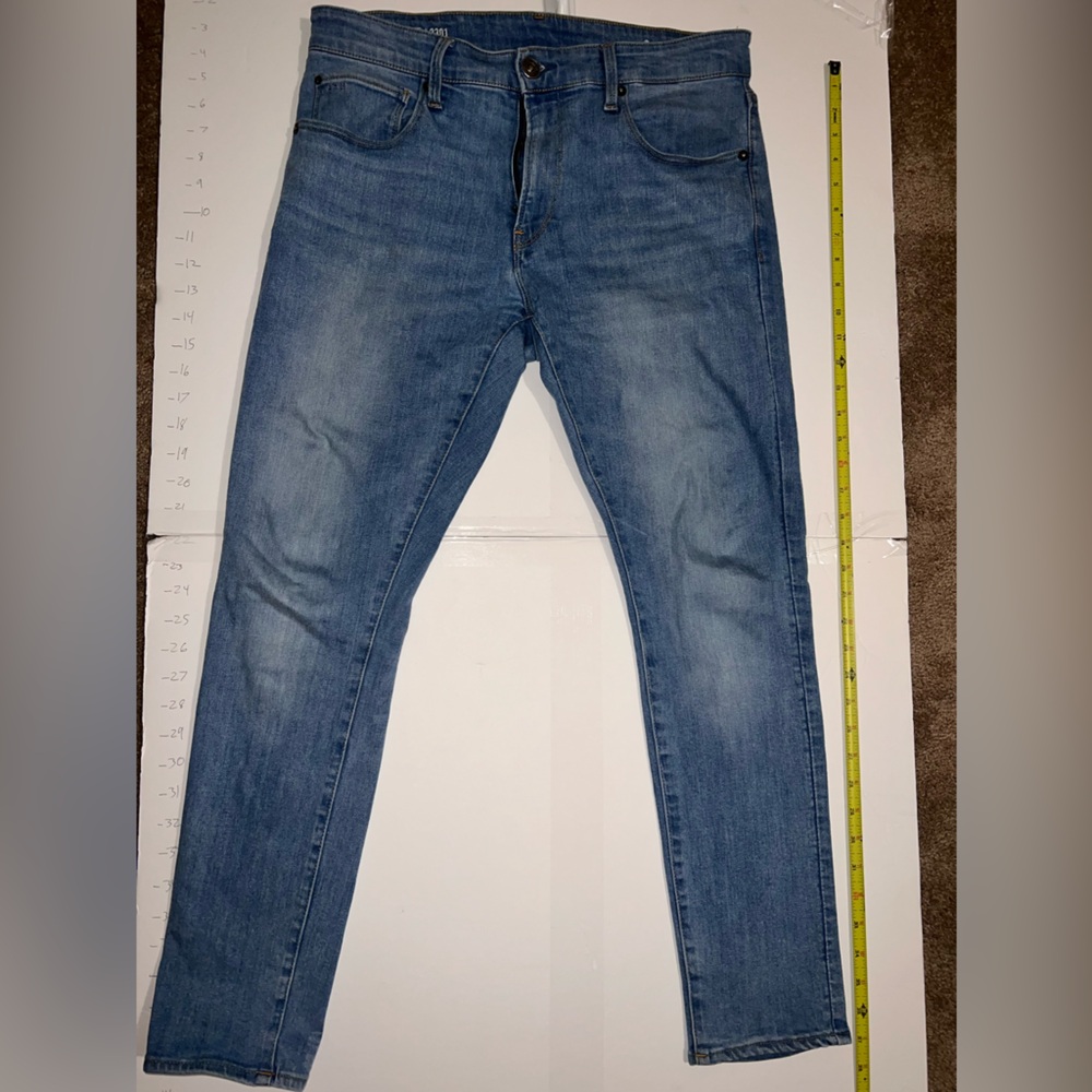 G star raw 3301 skinny light blue 32 x 30